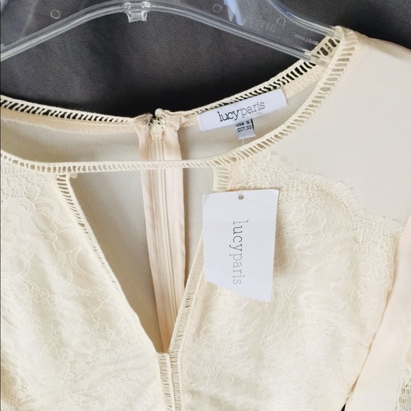 Cream Feminine Dress - Picture 5 of 7